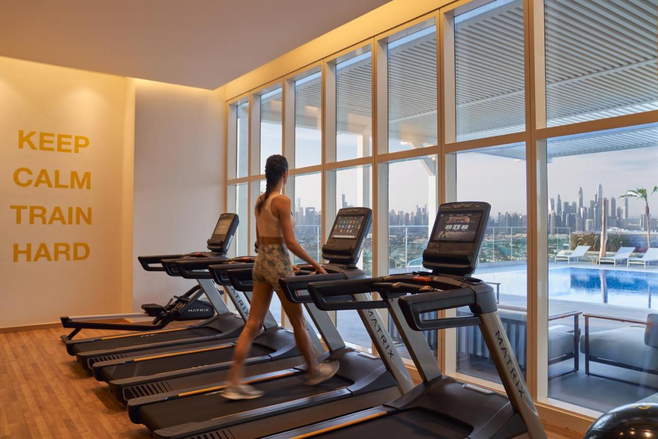 Movenpick Jumeirah Village Triangle Dubaï Extérieur photo The gym at the hotel